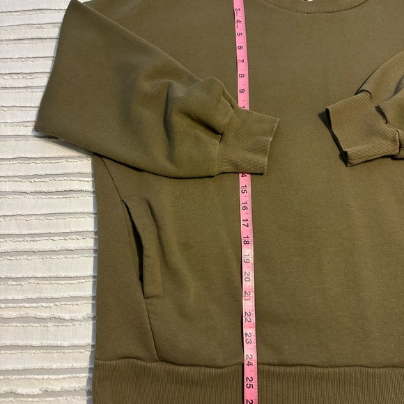 Zenana Outfitters Olive Fleece 2PC Sweatshirt and Pants Set - Picture 11 of 12